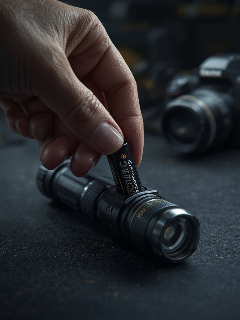 CR123A batteries in action