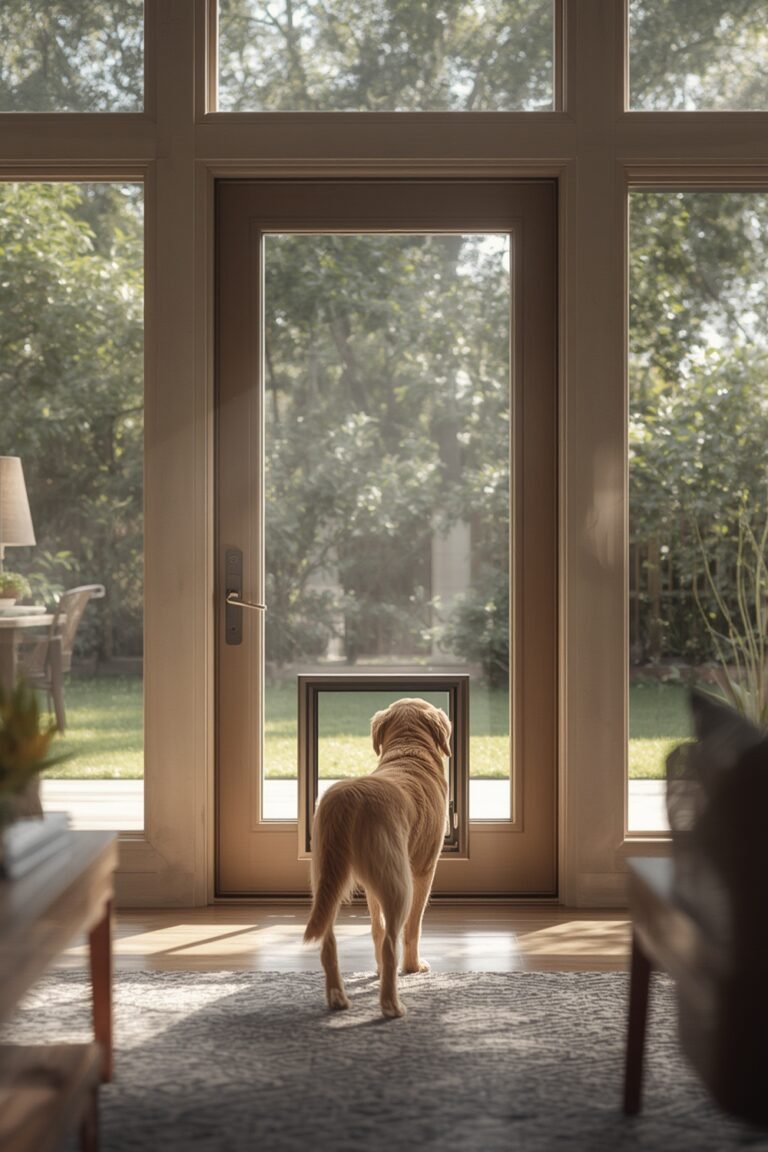 Automatic dog door smart