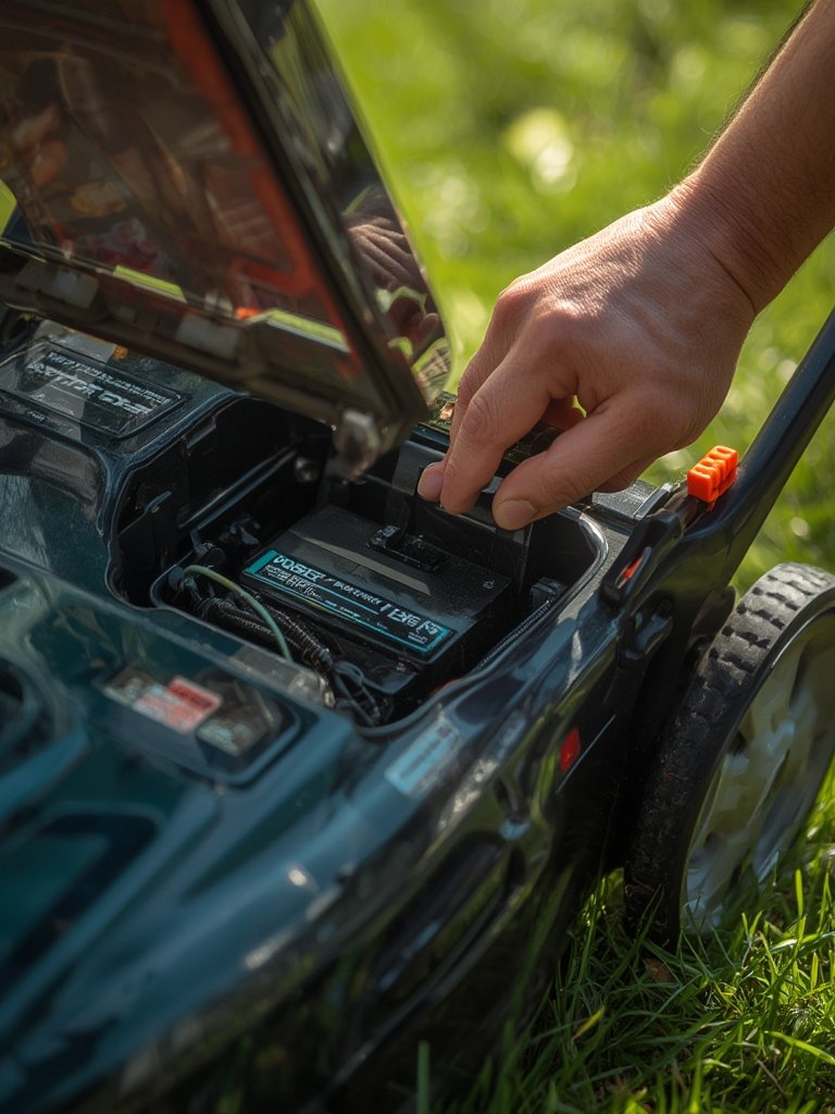 Battery powered lawn mower - Illustration 2