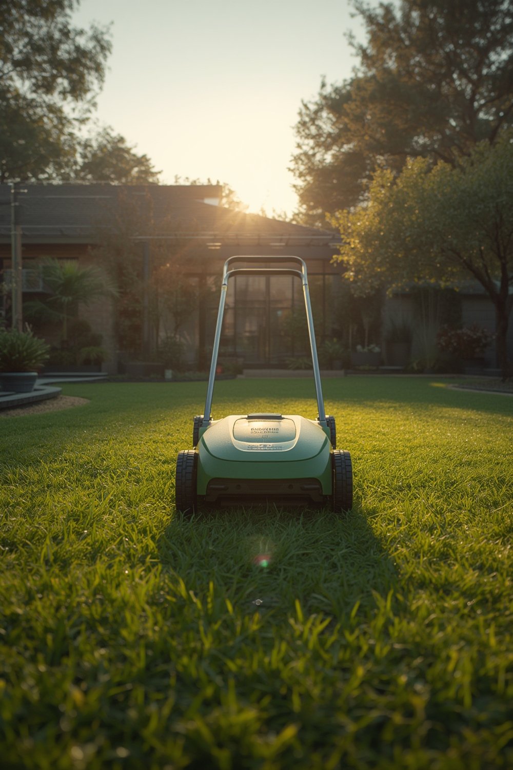 Battery powered lawn mower - Illustration 1