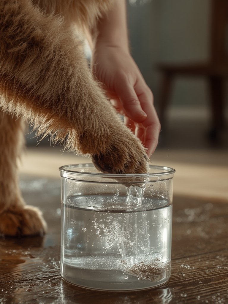 Dog paw cleaner cup - Illustration 2
