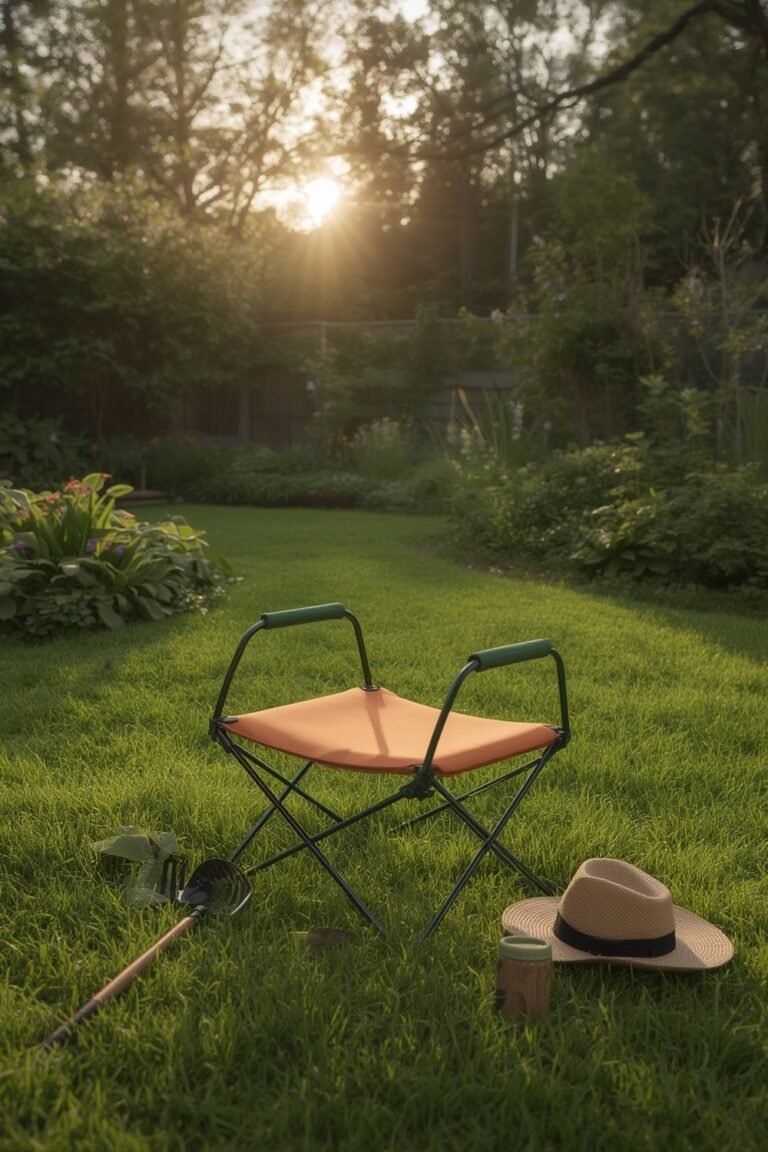 Garden kneeler seat
