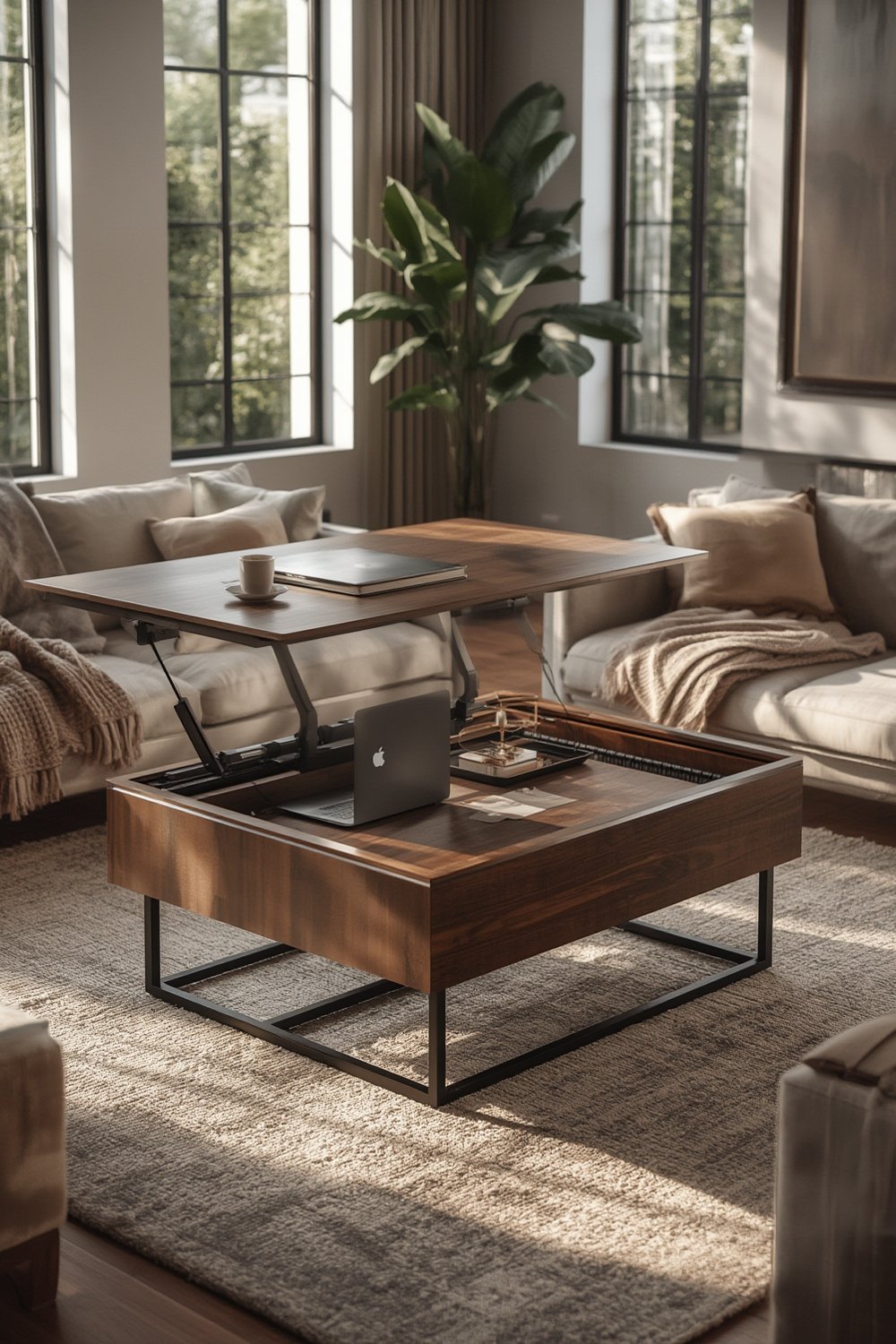 Lift top coffee table - Illustration 1