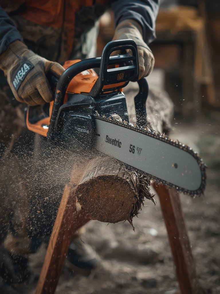 Portable electric chainsaw - Illustration 2