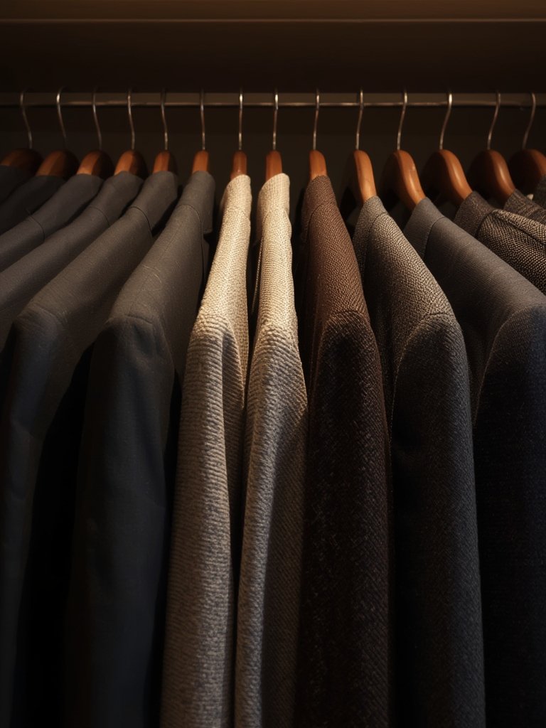 Velvet hangers in action