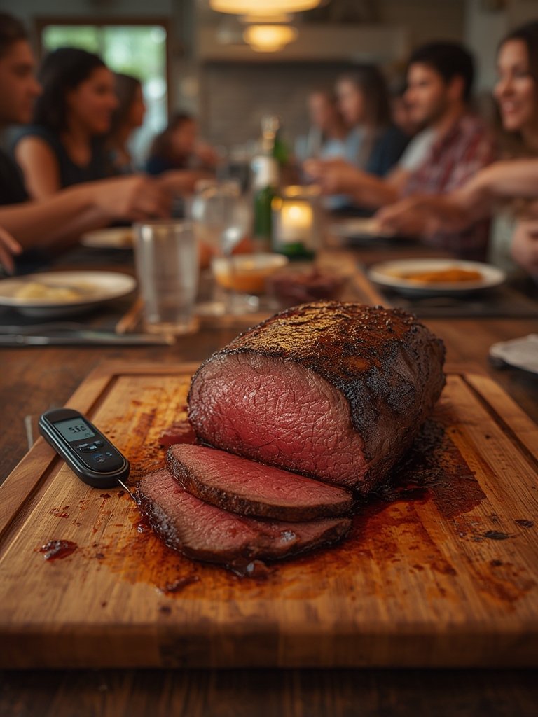 wireless thermometer in action