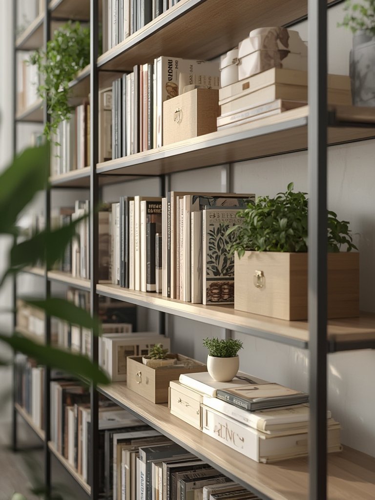 bookshelf storage in action