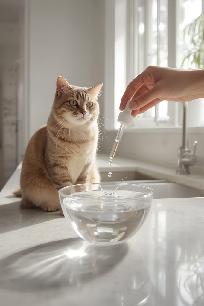 Cat dental water additive