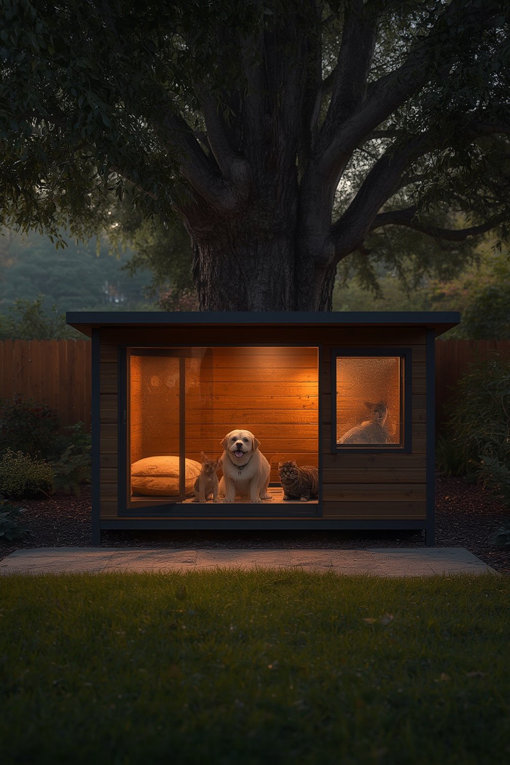 Heated outdoor pet house - Illustration 1