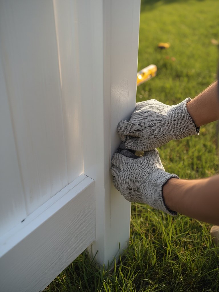 Outdoor privacy fence panels vinyl - Illustration 2