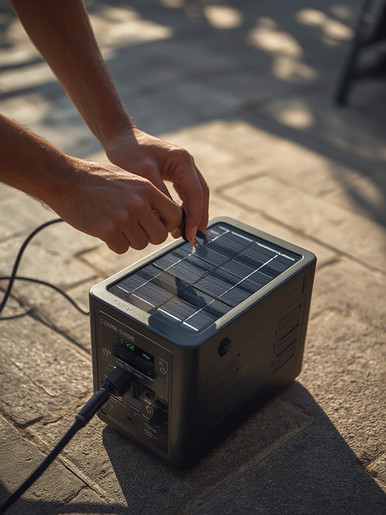 Portable power station solar compatible - Illustration 2