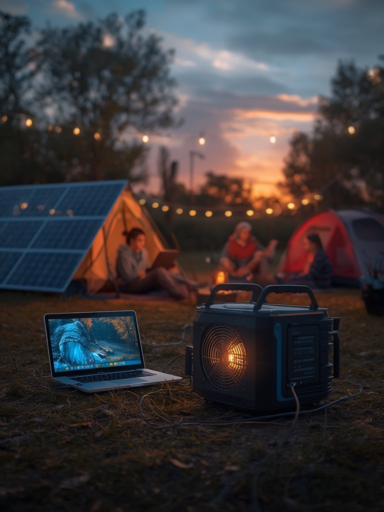 Portable power station solar compatible - Illustration 3