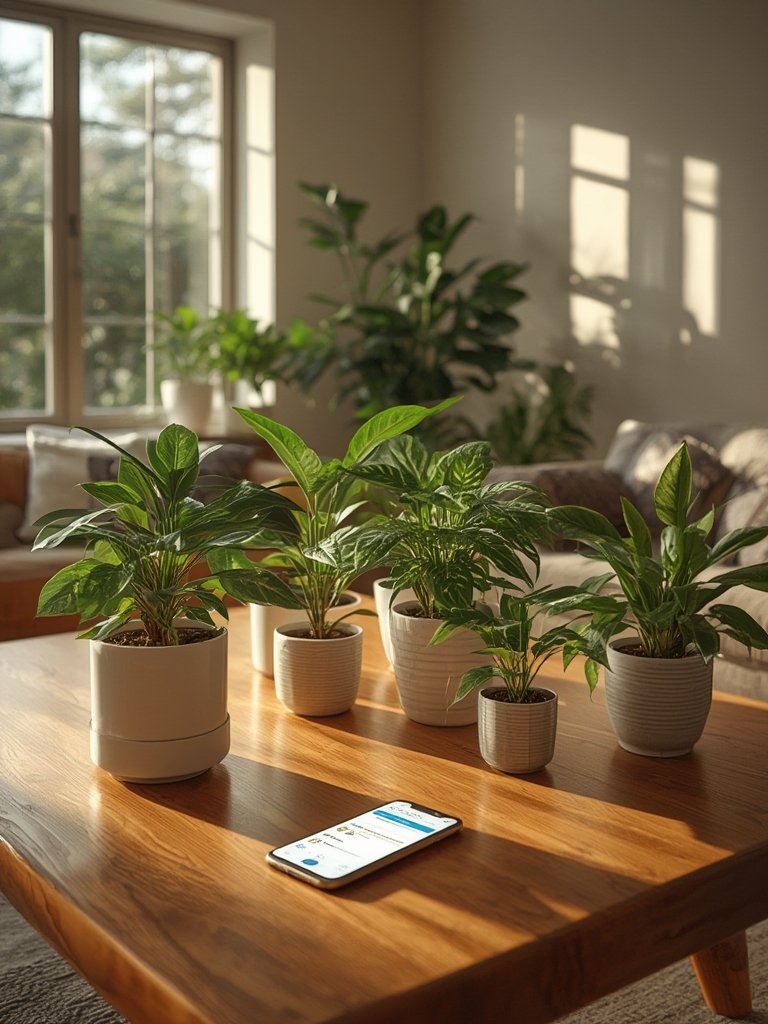 Smart plant pot with app