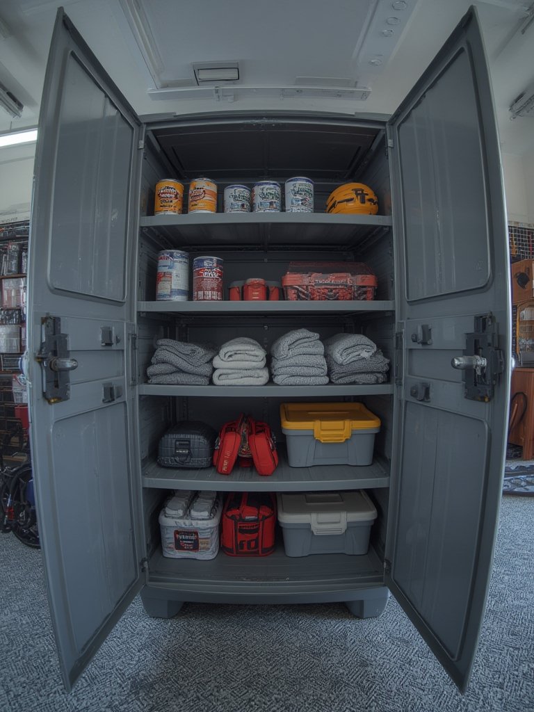 storage cabinet in action