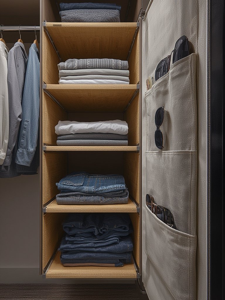 closet organizer in action