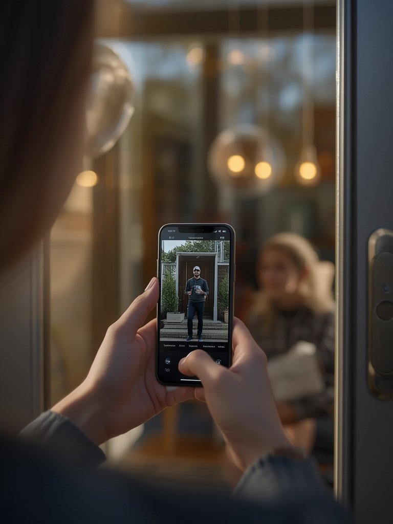 video doorbell in action