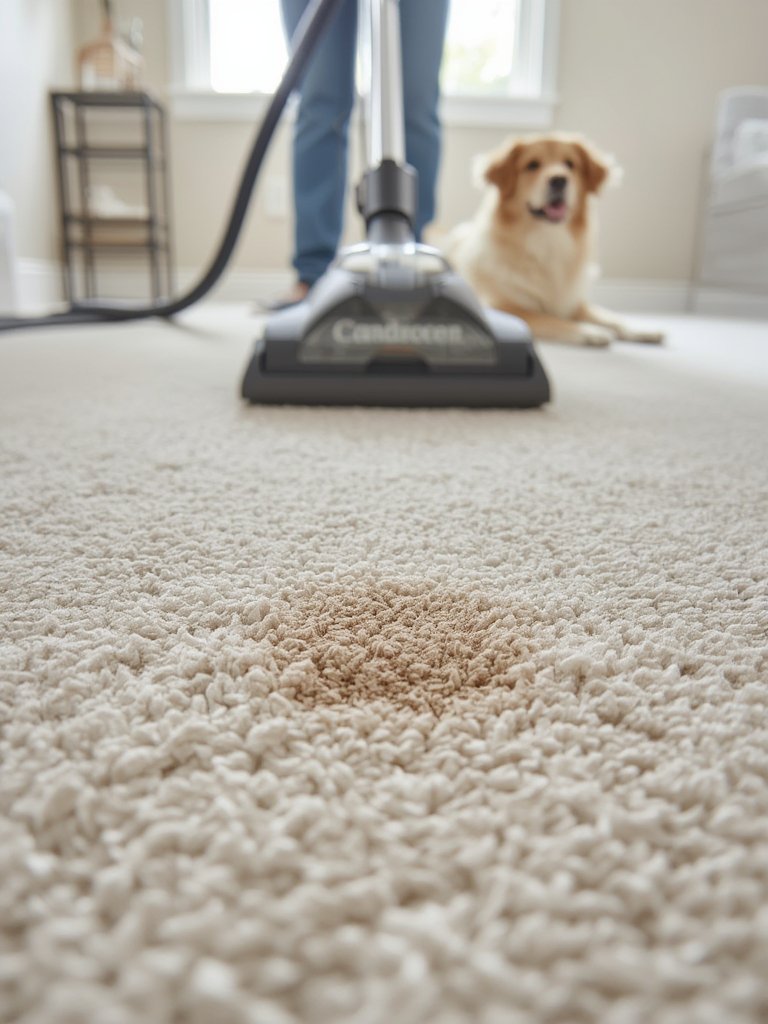 carpet cleaner in action