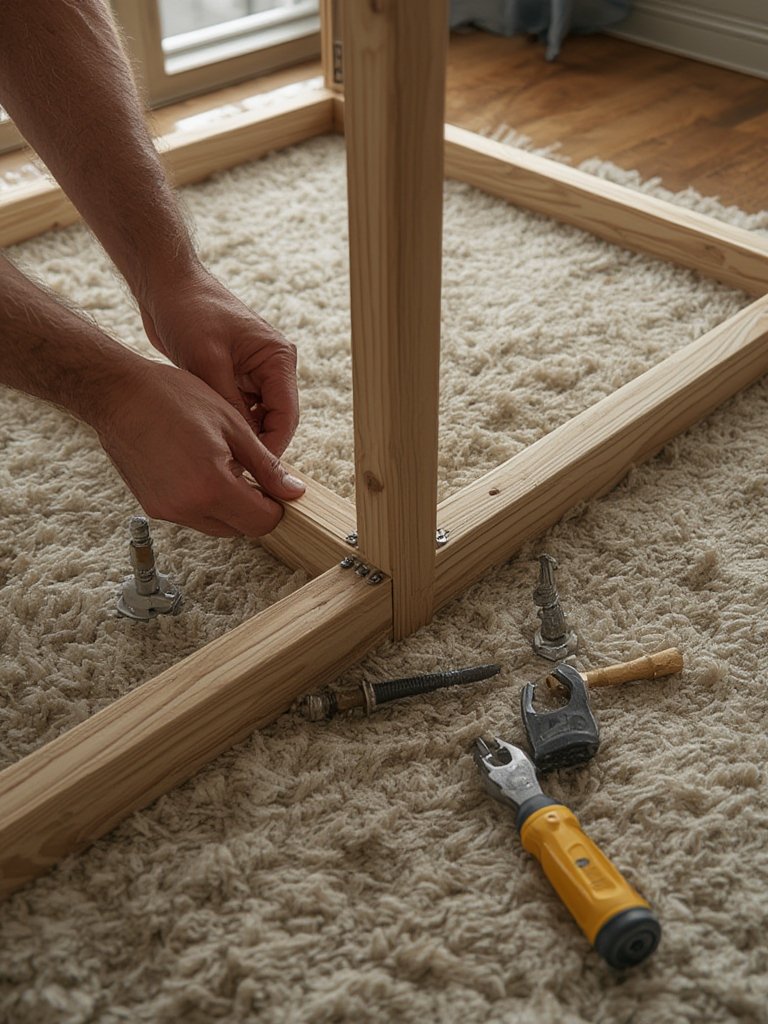 Dog crate end table furniture - Illustration 2
