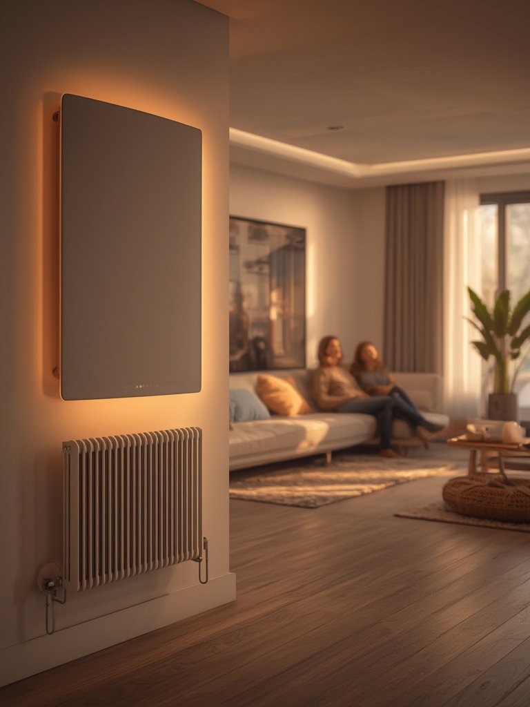 Electric wall panel heater slim - Illustration 3