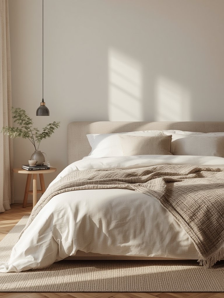 Minimalist platform bed low profile