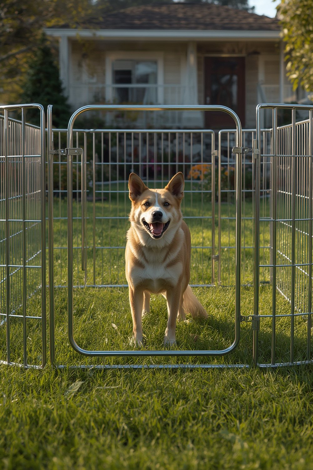 Outdoor dog playpen metal - Illustration 1