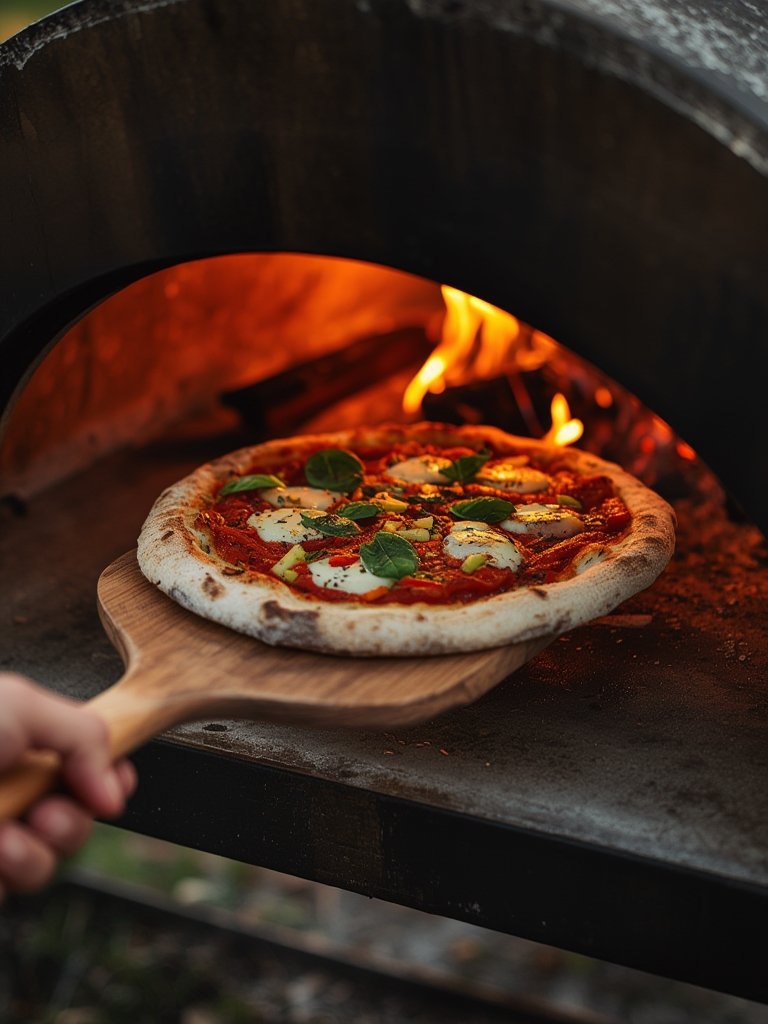 Outdoor pizza oven wood fired portable