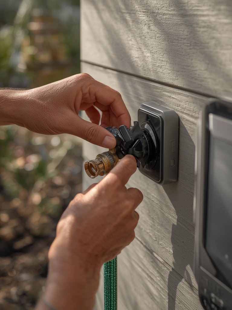 Smart irrigation timer hose faucet - Illustration 2