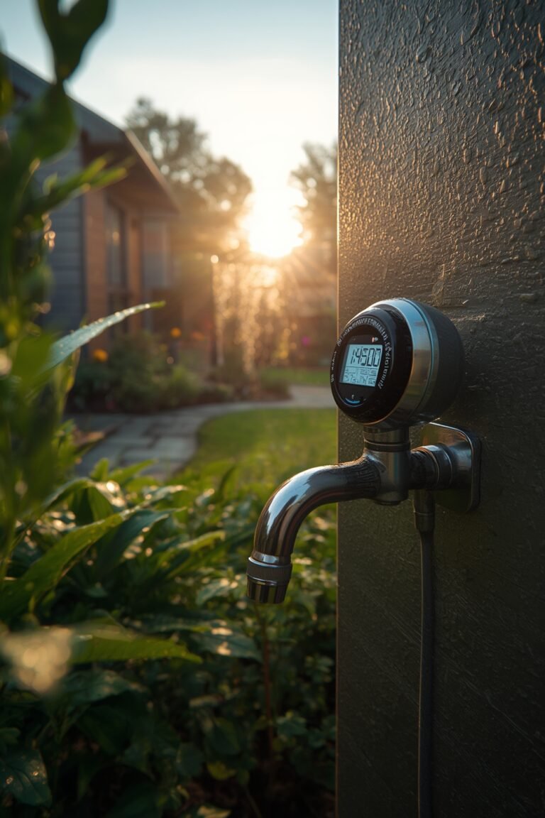 Smart irrigation timer hose faucet