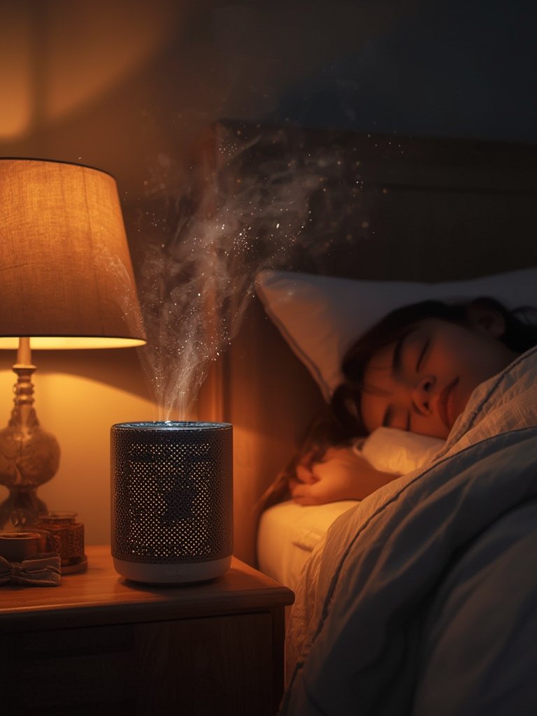 air purifier in action