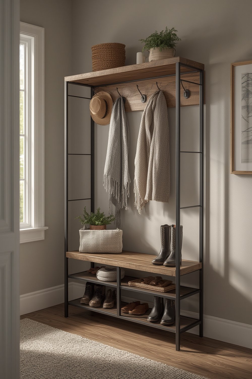 hall tree product view
